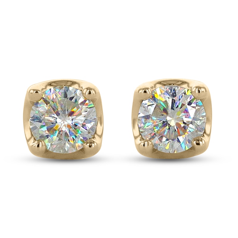 THE LEO First Light Diamond Solitaire Earrings 1/2 ct tw 14K Yellow Gold (I1/I)