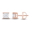 Thumbnail Image 1 of Diamond Solitaire Stud Earrings 1-1/4 ct tw Princess 14K Rose Gold (I2/I)