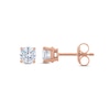 Thumbnail Image 1 of Diamond Solitaire Stud Earrings 3/4 ct tw Round 14K Rose Gold (I2/I)