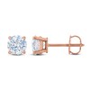 Thumbnail Image 1 of Diamond Solitaire Stud Earrings 2 ct tw Round 14K Rose Gold (I2/I)