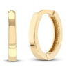 Thumbnail Image 0 of Polished Square Huggie Earrings 14K Yellow Gold 12.35mm