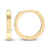 Thumbnail Image 1 of Polished Square Huggie Earrings 14K Yellow Gold 12.35mm