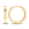 Thumbnail Image 2 of Polished Square Huggie Earrings 14K Yellow Gold 12.35mm