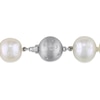 Thumbnail Image 2 of Freshwater Cultured Pearl Necklace 1/20 ct tw Diamonds 14K White Gold 18"