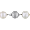 Thumbnail Image 1 of Freshwater Cultured Pearl Necklace 1/20 ct tw Diamonds 14K White Gold 18"