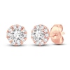 Thumbnail Image 0 of Diamond Stud Earrings 1/2 ct tw Round 14K Rose Gold