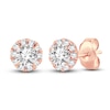 Thumbnail Image 1 of Diamond Stud Earrings 1/2 ct tw Round 14K Rose Gold