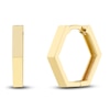 Thumbnail Image 0 of Pentagon Huggie Earrings 14K Yellow Gold