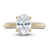 Thumbnail Image 2 of Vera Wang WISH Diamond Engagement Ring 2-1/4 ct tw Oval/Round 18K Yellow Gold