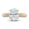 Thumbnail Image 2 of Vera Wang WISH Diamond Engagement Ring 2-1/4 ct tw Oval/Round 18K Yellow Gold