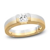 Diamond Engagement Ring 5/8 ct tw Princess/Round 14K Two-Tone Gold