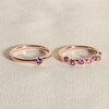 Thumbnail Image 4 of Juliette Maison Natural Amethyst & Natural Ruby Ring 10K Yellow Gold