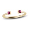 Thumbnail Image 1 of Juliette Maison Natural Rhodolite Garnet Cuff Ring 10K Yellow Gold
