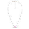 Thumbnail Image 2 of Juliette Maison Natural White Sapphire, Pink Tourmaline, Amethyst Constellation Necklace 10K Rose Gold 18"