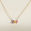 Thumbnail Image 4 of Juliette Maison Natural White Sapphire, Pink Tourmaline, Amethyst Constellation Necklace 10K Rose Gold 18"