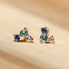 Thumbnail Image 3 of Juliette Maison Natural Multi-Gemstone Constellation Stud Earrings 10K Rose Gold