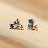 Thumbnail Image 2 of Juliette Maison Natural Multi-Gemstone Constellation Stud Earrings 10K Rose Gold