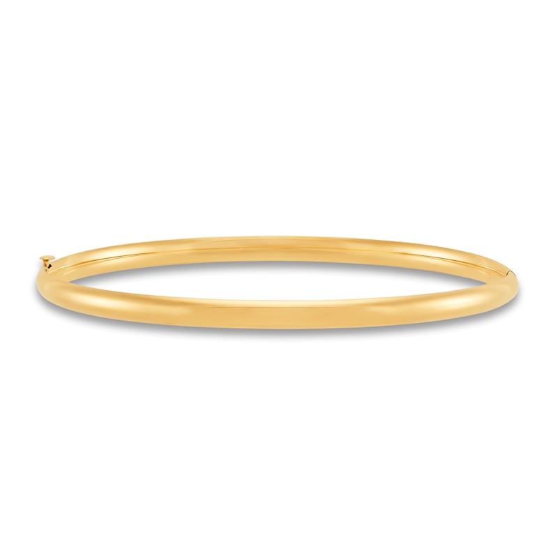 Main Image 1 of Hollow Bangle Bracelet 14K Yellow Gold