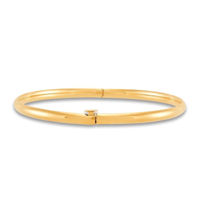 Main Image 2 of Hollow Bangle Bracelet 14K Yellow Gold