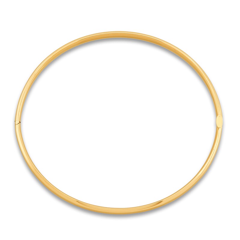 Main Image 3 of Hollow Bangle Bracelet 14K Yellow Gold