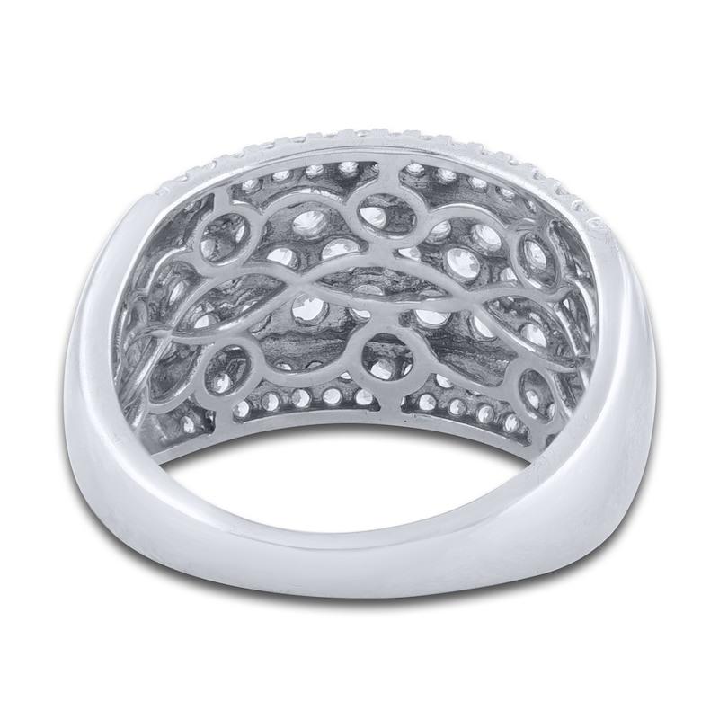 Main Image 3 of Diamond Multi-Row Anniversary Band 2 ct tw Round 14K White Gold