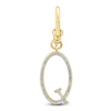 Thumbnail Image 0 of Charm'd by Lulu Frost Diamond Letter Q Charm 1/10 ct tw Pavé Round 10K Yellow Gold