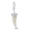 Thumbnail Image 2 of Charm'd by Lulu Frost 10K White Gold 1/10 ct tw Diamond Halo 15MM Moonstone Fearless Charm