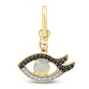 Thumbnail Image 1 of Charm'd by Lulu Frost 10K Yellow Gold 1/4 ct tw Black and White Diamond Opal Vision Charm