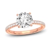 Thumbnail Image 0 of Lab-Created Diamond Engagement Ring 2-1/4 ct tw Round 14K Rose Gold