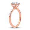 Thumbnail Image 1 of Lab-Created Diamond Engagement Ring 2-1/4 ct tw Round 14K Rose Gold