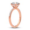 Thumbnail Image 2 of Lab-Grown Diamond Engagement Ring 2-1/4 ct tw Round 14K Rose Gold