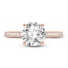 Thumbnail Image 2 of Lab-Created Diamond Engagement Ring 2-1/4 ct tw Round 14K Rose Gold