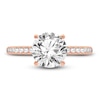 Thumbnail Image 3 of Lab-Grown Diamond Engagement Ring 2-1/4 ct tw Round 14K Rose Gold