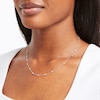 Thumbnail Image 2 of Kallati Diamond Necklace 5/8 ct tw Baguette/Round/Princess 14K White Gold 18.5"