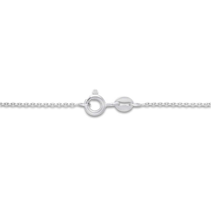 Main Image 3 of Kallati Diamond Necklace 1/2 ct tw Baguette/Princess/Round 14K White Gold 18"