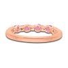 Thumbnail Image 4 of Kallati Round-Cut Natural Pink Sapphire Ring 1/10 ct tw Diamonds 14K Rose Gold