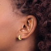Thumbnail Image 3 of Textured Hoop Earrings 14K Yellow Gold 11mm