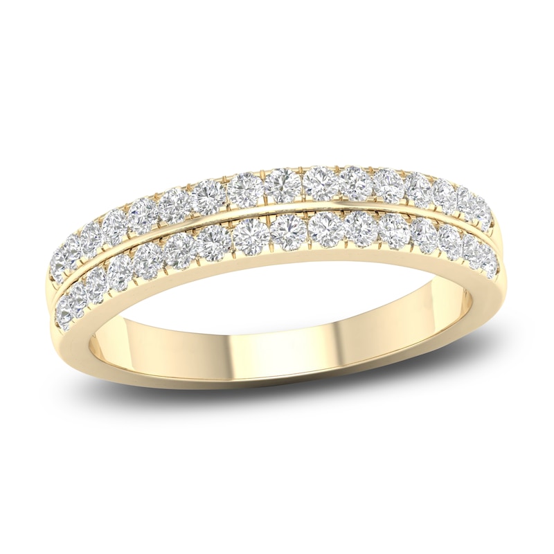 Main Image 1 of Diamond Wedding Band 1/2 ct tw Round 14K Yellow Gold