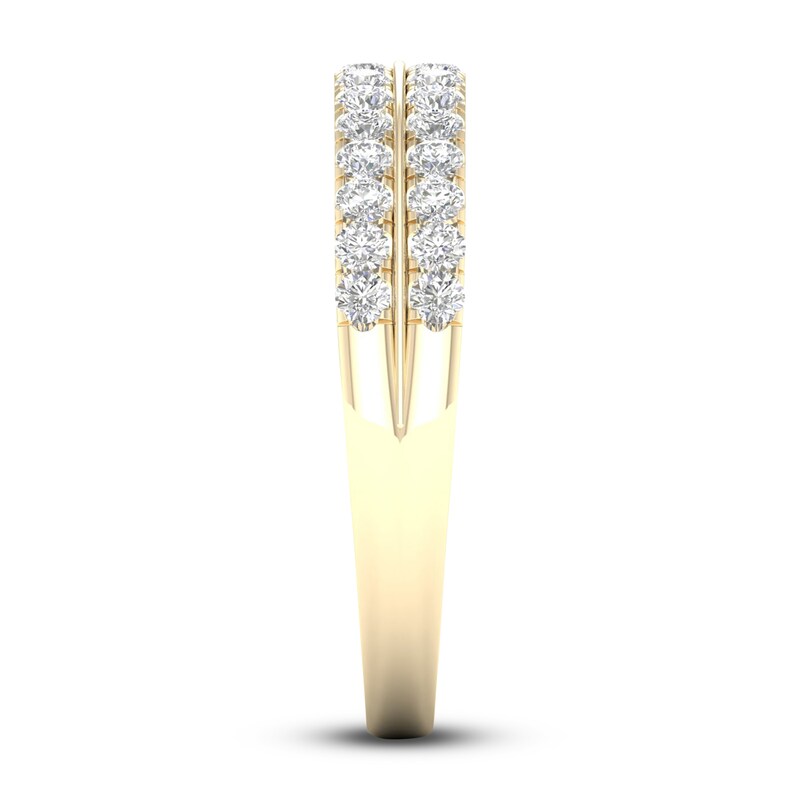 Main Image 3 of Diamond Wedding Band 1/2 ct tw Round 14K Yellow Gold