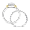 Thumbnail Image 2 of Y-Knot Diamond Bridal Set 3/4 ct tw Pear/Round 14K Two-Tone Gold