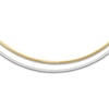 Thumbnail Image 1 of Reversible Omega Chain Necklace 14K Two-Tone Gold 18" 2.0mm