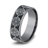 Thumbnail Image 2 of Men's Bullet Wedding Band 14K White Gold/Tantalum 7.5mm
