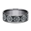 Thumbnail Image 3 of Men's Bullet Wedding Band 14K White Gold/Tantalum 7.5mm