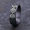 Thumbnail Image 4 of Men's Bullet Wedding Band 14K White Gold/Tantalum 7.5mm