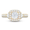 Thumbnail Image 2 of Pnina Tornai Lab-Created Diamond Engagement Ring 2-7/8 ct tw Cushion/Trillion/ Round 14K Yellow Gold