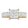 Thumbnail Image 3 of Diamond Engagement Ring 3-3/8 ct tw Princess 14K Yellow Gold