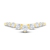 Thumbnail Image 3 of Diamond Contour Anniversary Band 1/2 ct tw Round 14K Yellow Gold
