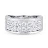 Thumbnail Image 1 of Men's Diamond Anniversary Band 1-1/2 ct tw Round 14K White Gold