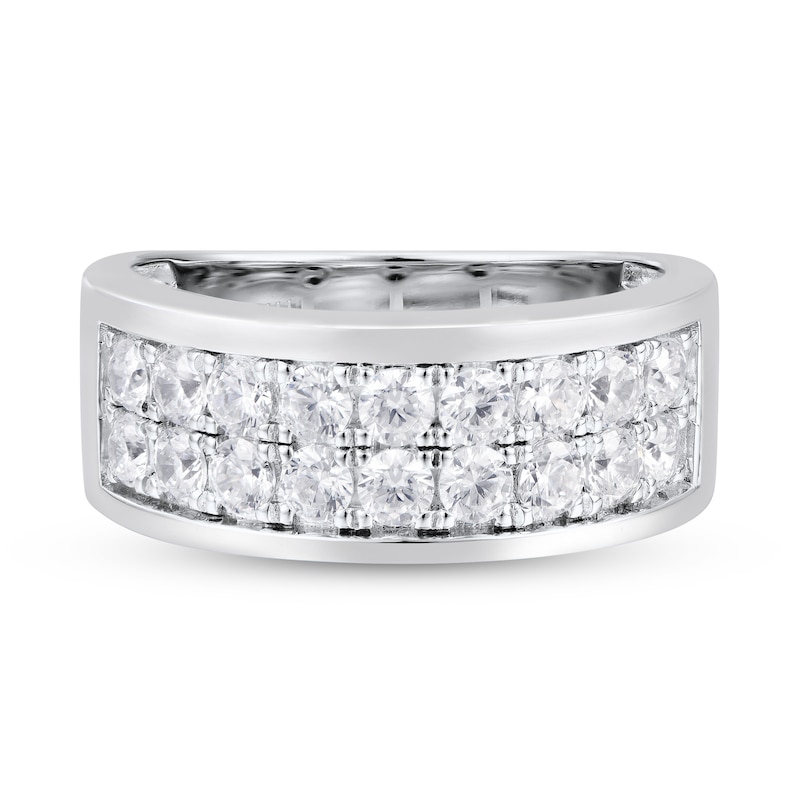 Main Image 1 of Men's Diamond Anniversary Band 1-1/2 ct tw Round 14K White Gold
