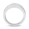 Thumbnail Image 2 of Men's Diamond Anniversary Band 1-1/2 ct tw Round 14K White Gold